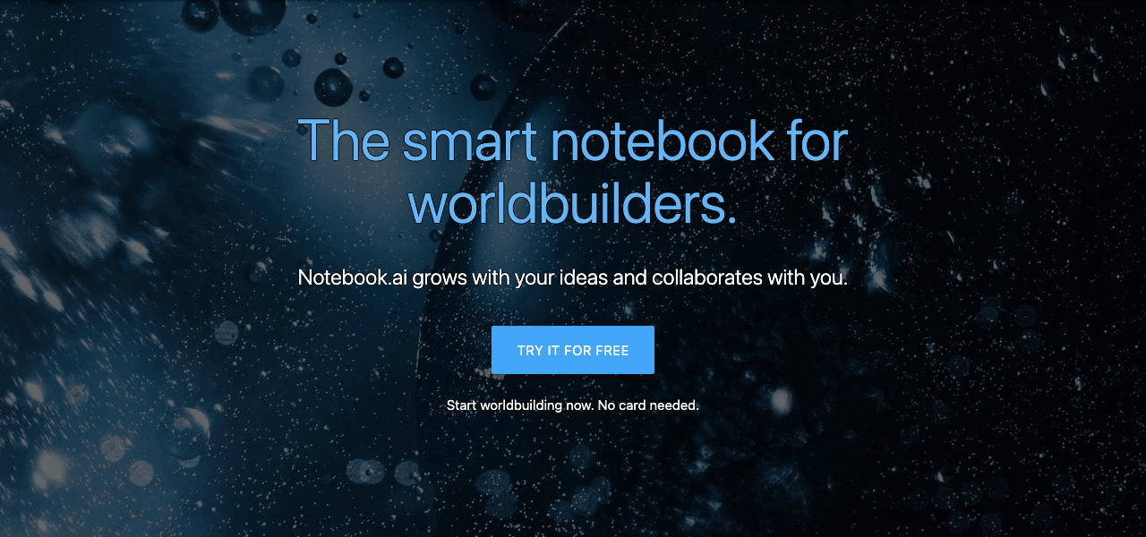 Notebook.ai Writing & Translation showing Writing & Translation - Turn complexity into clarity
