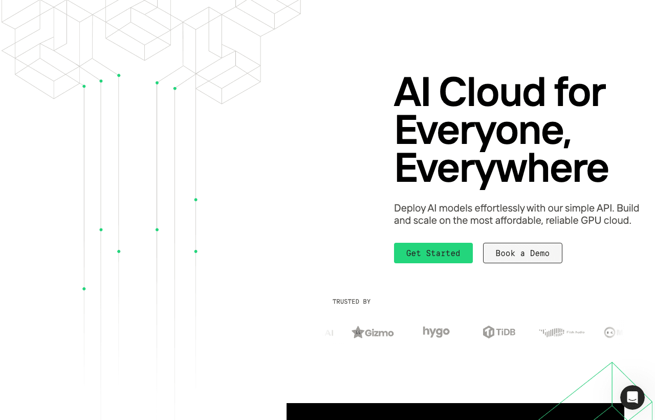 Novita AI Image Generation showing Image Generation - AI Cloud for Everyone, Everywhere