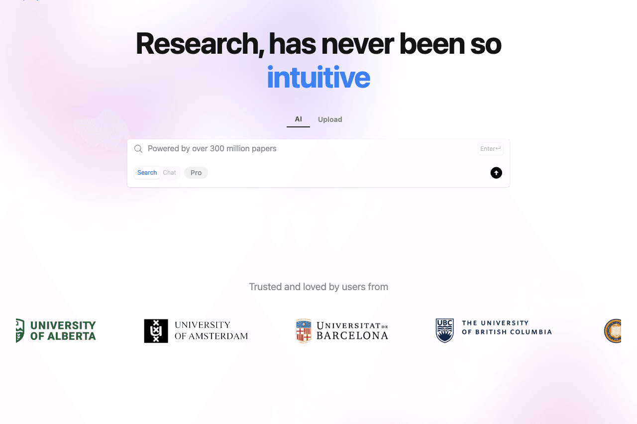 OpenRead Scientific Research showing Scientific Research - AI-powered platform for smarter, faster academic research