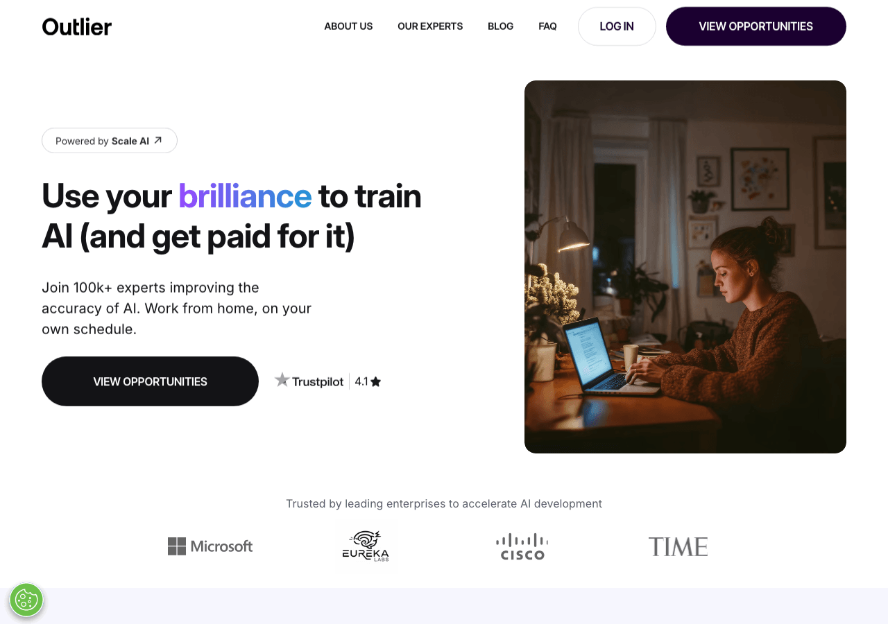 Outlier Data Analytics showing Data Analytics - Train the Next Generation of AI as a Freelancer