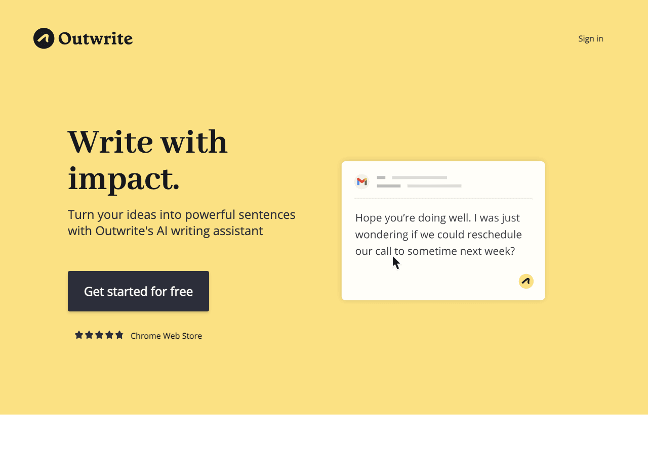 Outwrite Writing & Translation showing Writing & Translation - Enhance your writing with AI