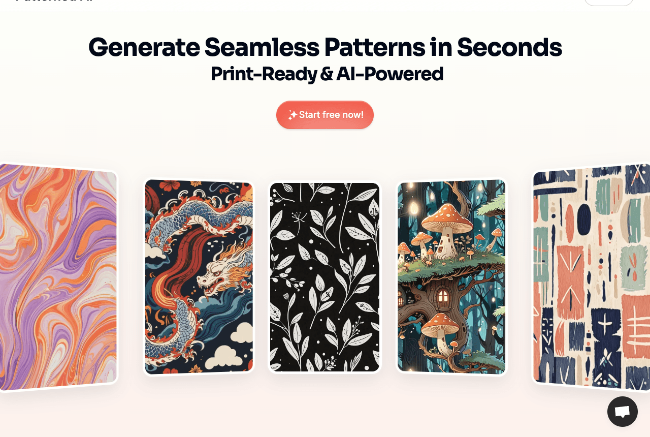 Patterned AI Design showing Design - Unleash the power of patterns