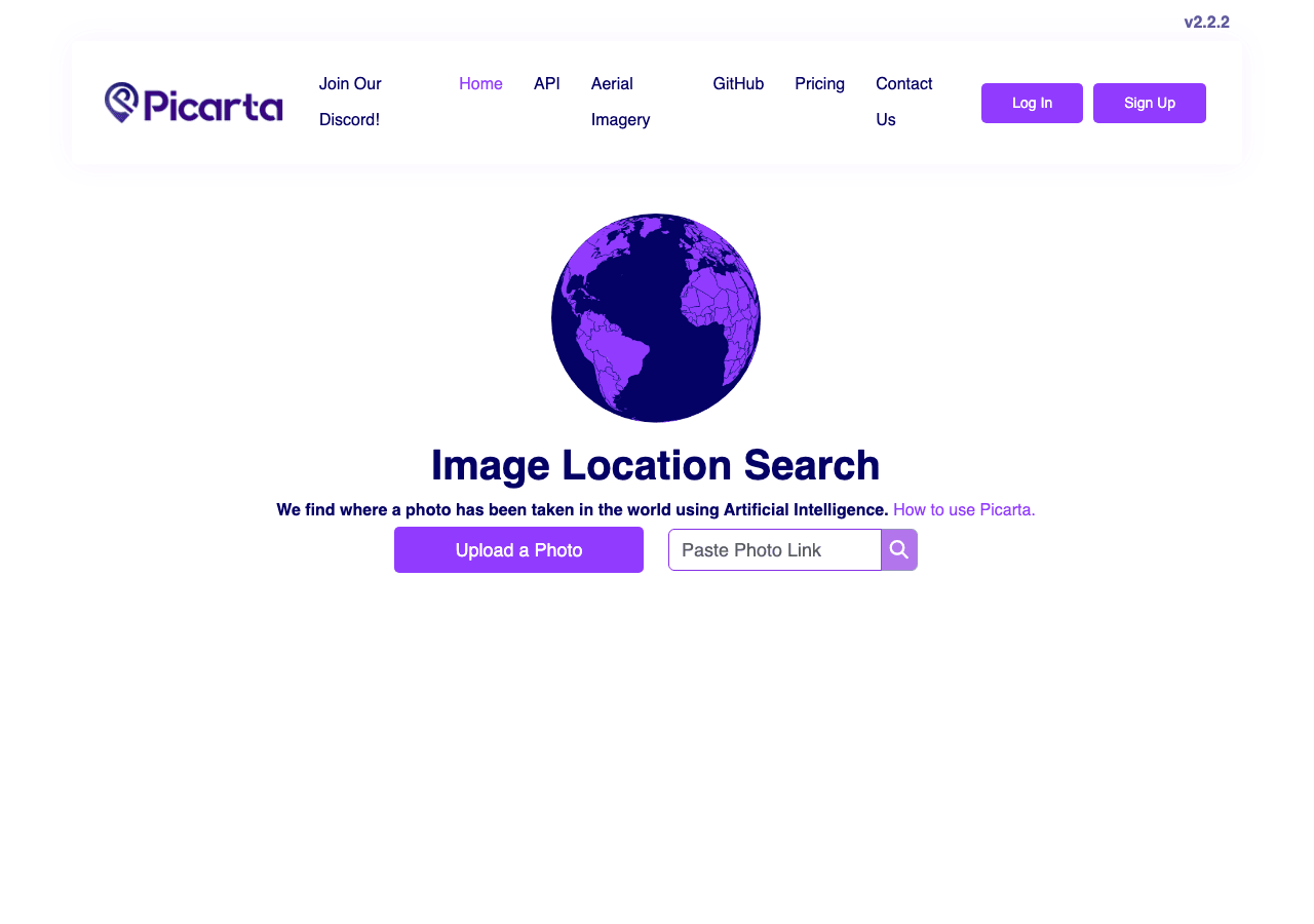 Picarta Search & Discovery showing Search & Discovery - Unlock the power of visual search