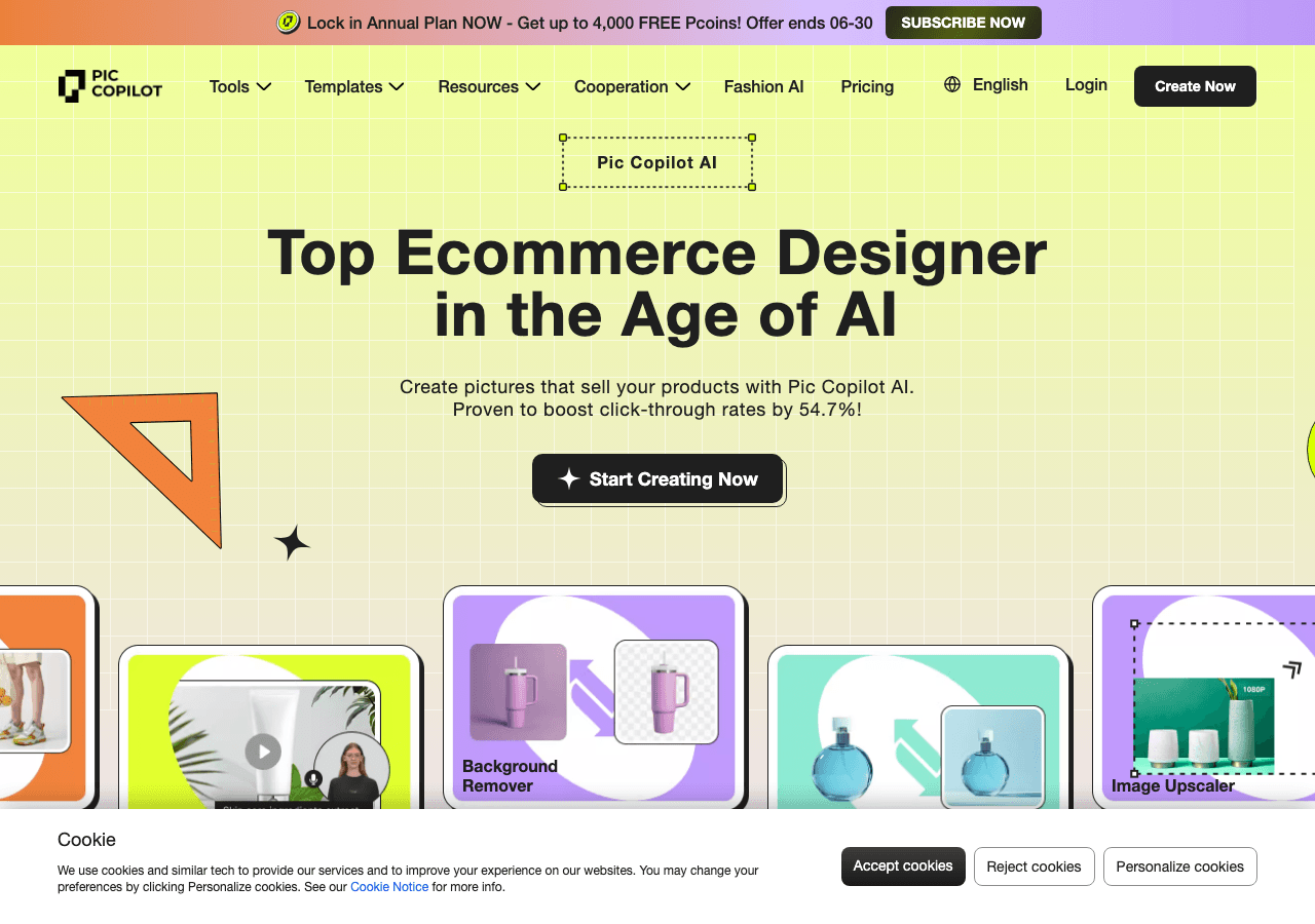 Pic Copilot Image Generation showing Image Generation - AI-Powered E-Commerce Images: Upscale, Enhance, and Transform Your Pr