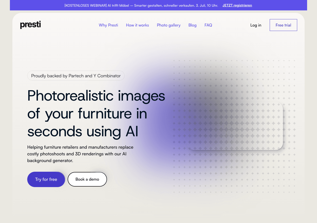 Presti AI Image Generation showing Image Generation - Empowering your data with AI