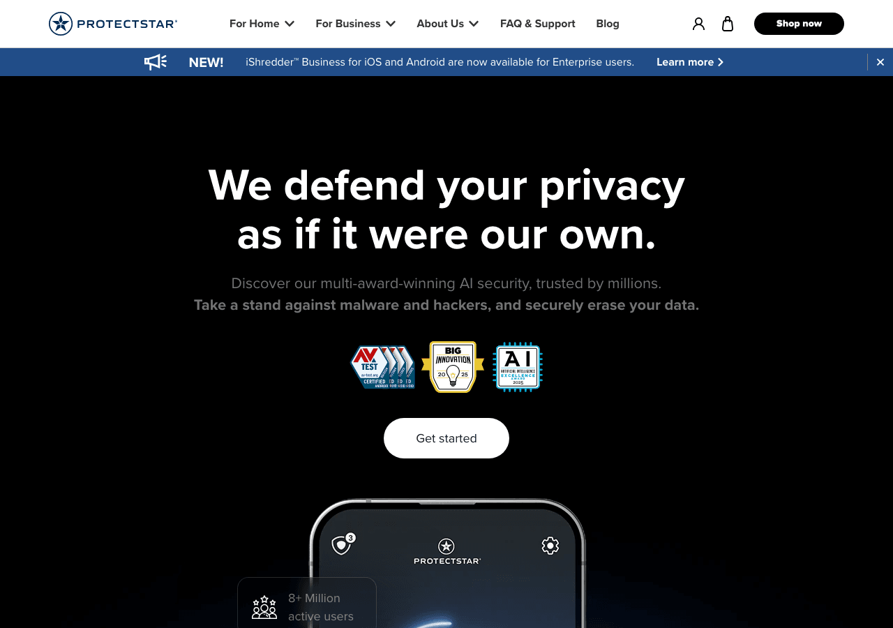 Protectstar Productivity & Collaboration showing Productivity & Collaboration - Shaping Security