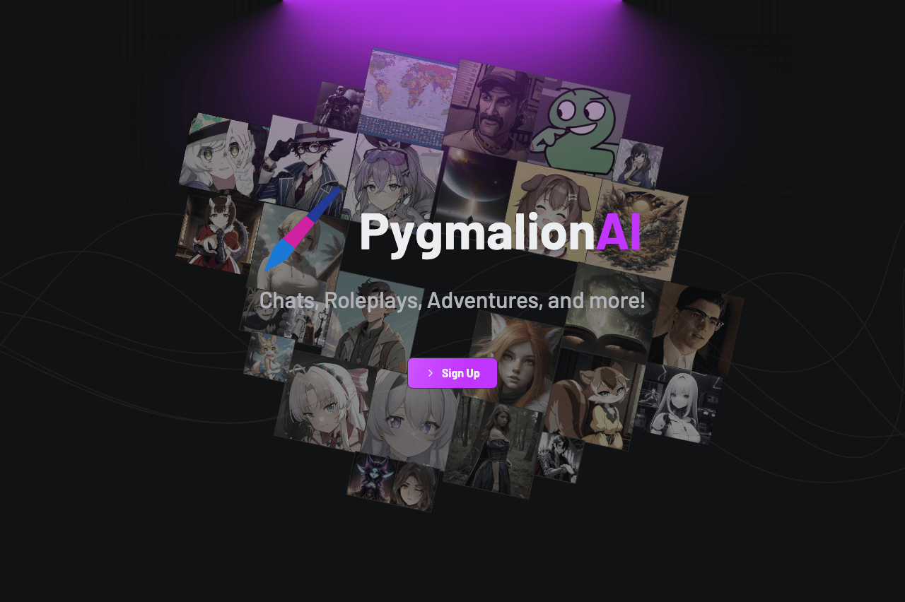 PygmalionAI Conversational AI showing Conversational AI - Transforming text with AI