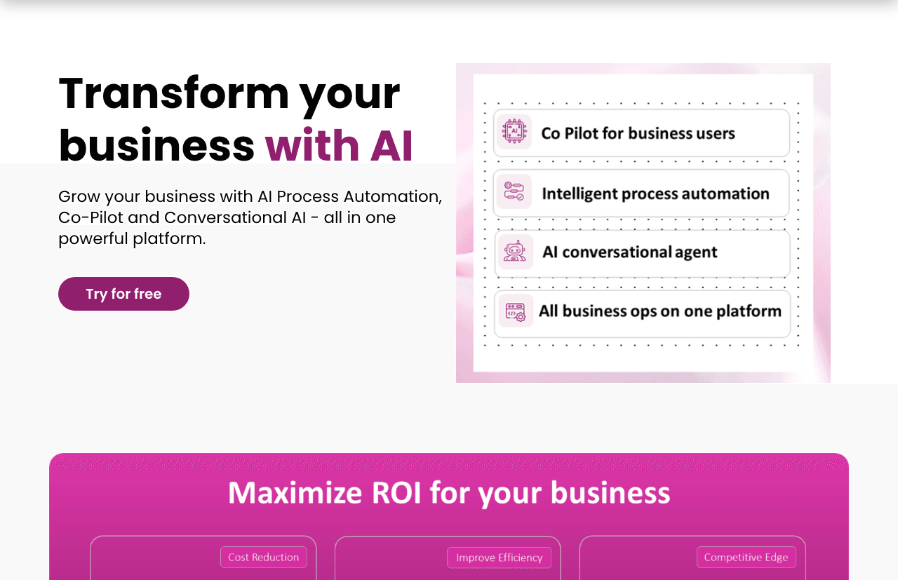 QuickAppFlow Productivity & Collaboration showing Productivity & Collaboration - Transform your business with AI Process Auto