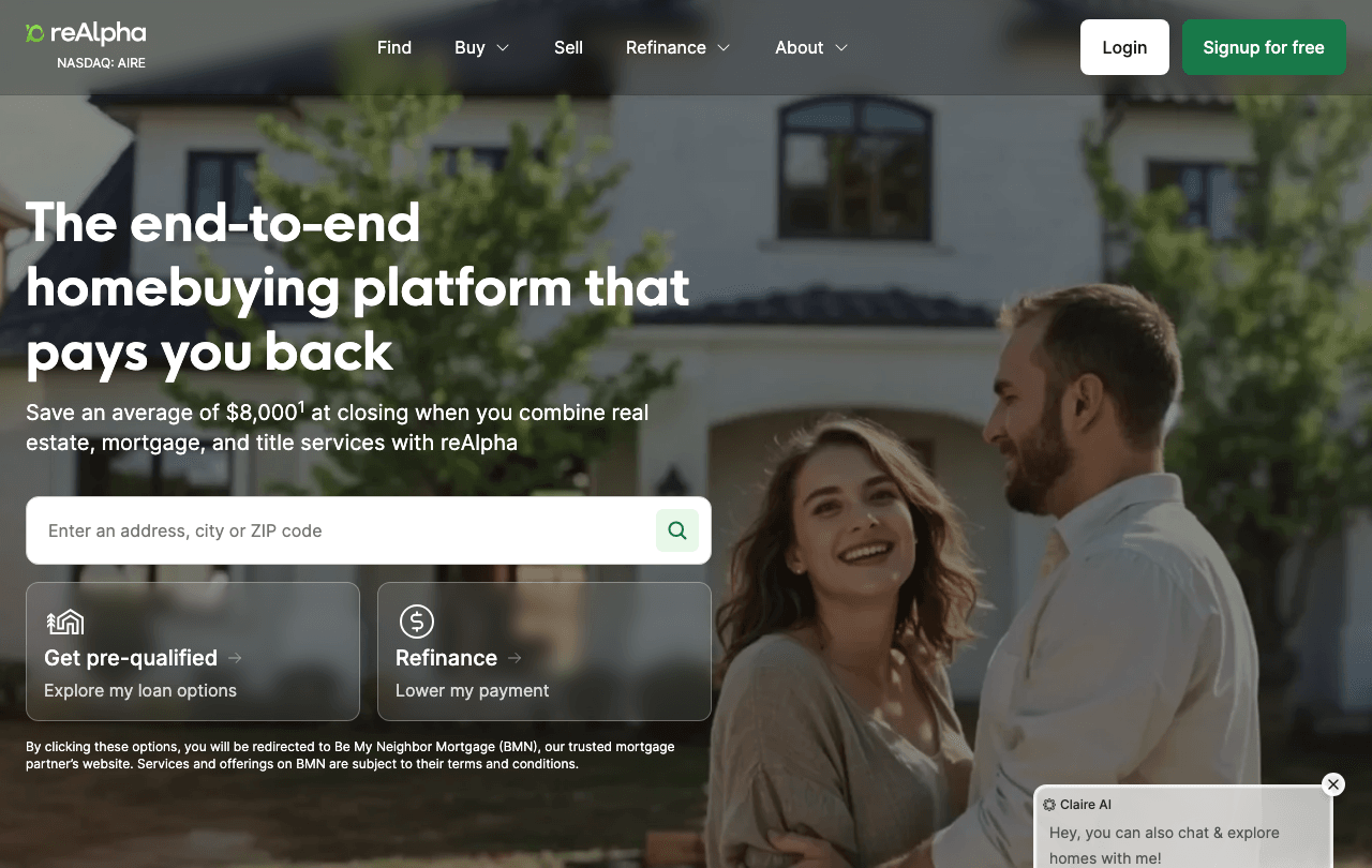 reAlpha Conversational AI showing Conversational AI - Empowering AI Transformation