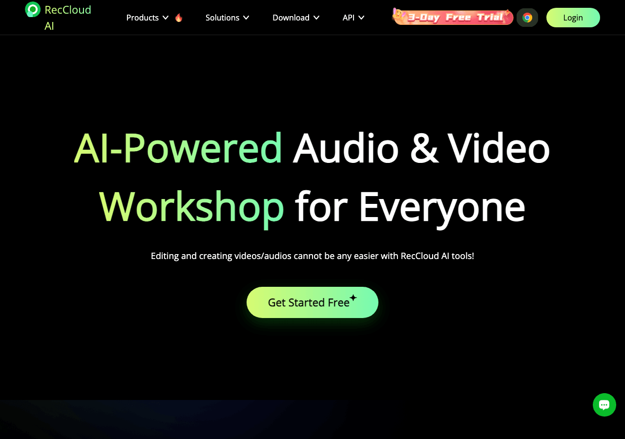 RecCloud Video Editing showing Video Editing - Empowering document recognition