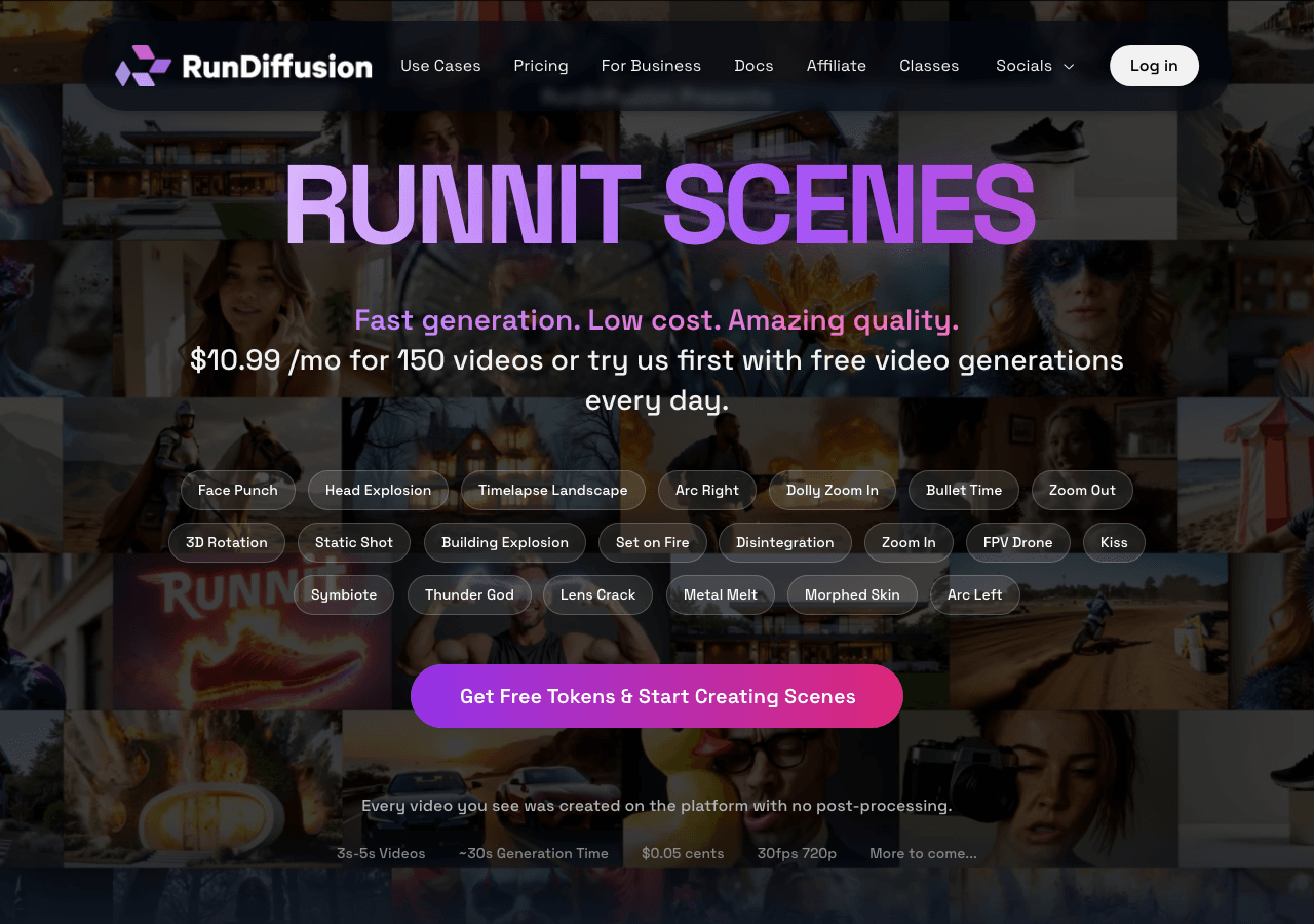 RunDiffusion Image Generation showing Image Generation - All the best AI tools. One platform. One license.
