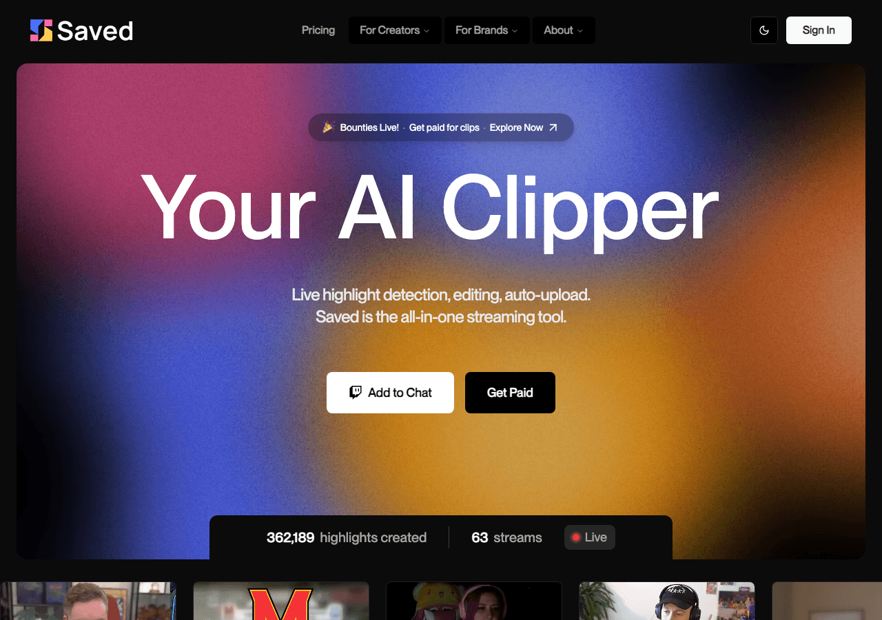 Saved Video Editing showing Video Editing - Simplify Your Data Processing