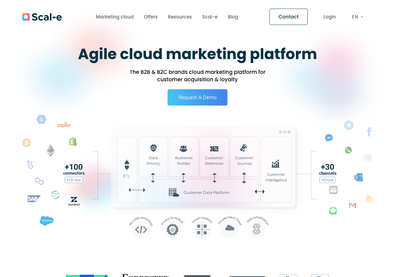 Scal-e Marketing Automation showing Marketing Automation - Unlocking the power of language