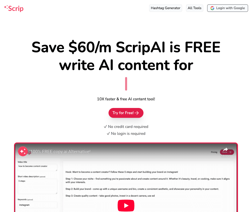 Scrip AI Conversational AI showing Conversational AI - Empowering Language Solutions