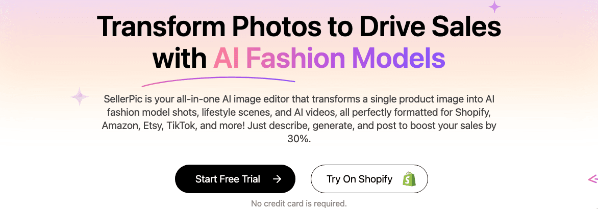 SellerPic Design showing Design - Empowering Your E-commerce Images