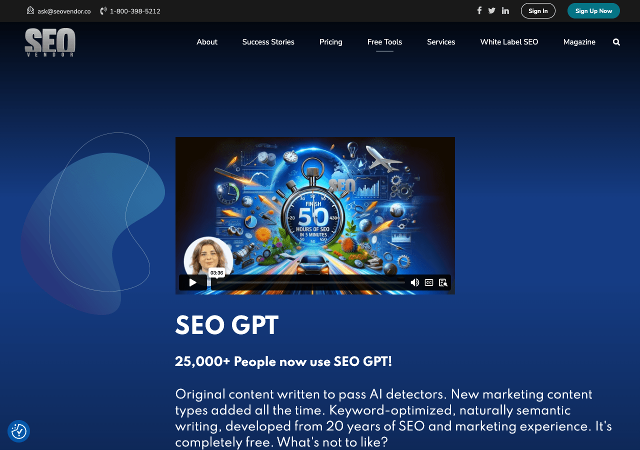 SEO Vendor Marketing Automation showing Marketing Automation - Enhancing Your SEO Efforts with AI