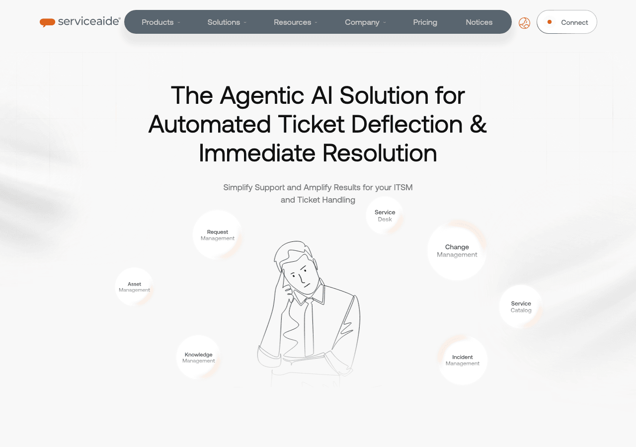 Serviceaide Conversational AI showing Conversational AI - Empowering Intelligent Service