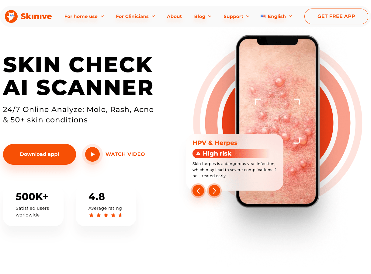 Skinive Scientific Research showing Scientific Research - Online AI Dermatologist: Instant Skin Health Analysis & Recommendat