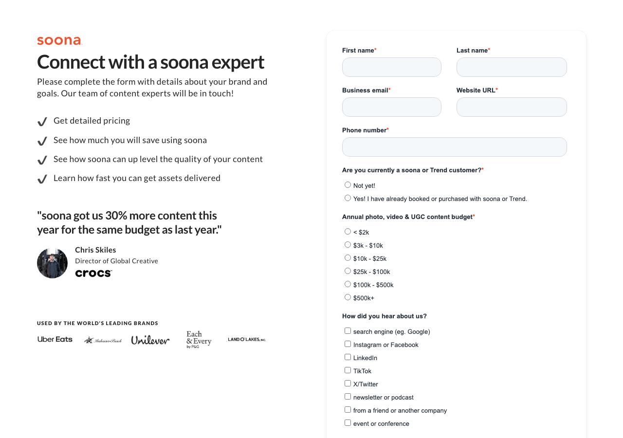 soona Design showing Design - Creative at scale for brands with standards