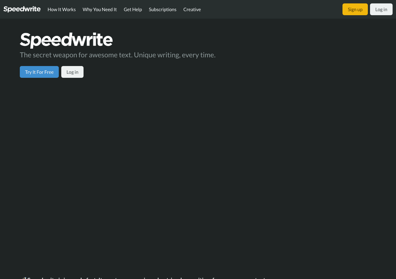 Speedwrite Writing & Translation showing Writing & Translation - Transforming thoughts into words at the speed of thought.