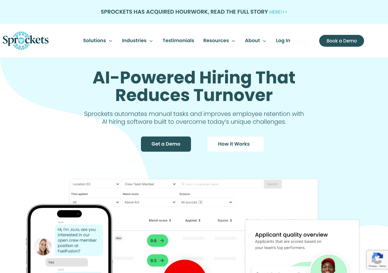 Sprockets Productivity & Collaboration showing Productivity & Collaboration - Unlock the Power of AI for Hiring and Retention