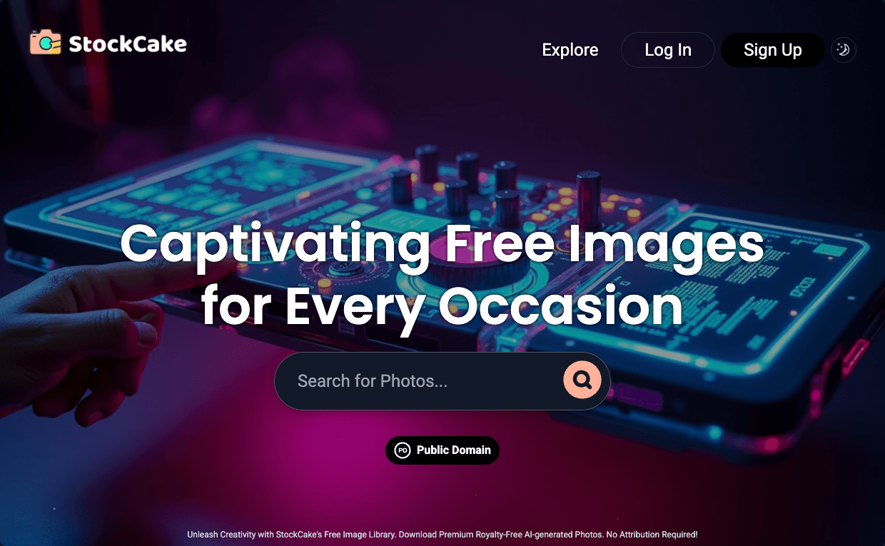 StockCake Image Generation showing Image Generation - Baking the perfect stock analysis for you