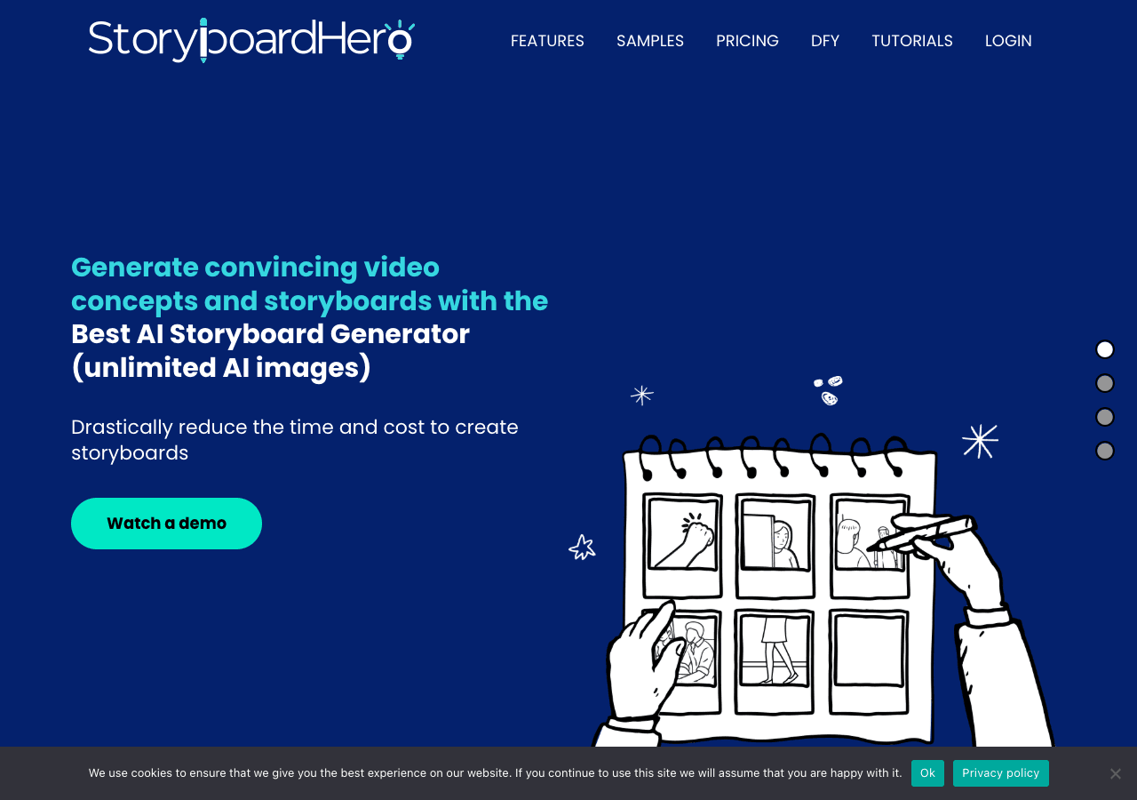 StoryboardHero Video Generation showing Video Generation - Transform Scripts Into Professional Storyboards in Minutes