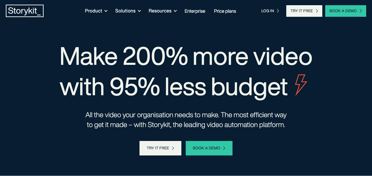 Storykit Video Generation showing Video Generation - Make 200% more video – with 95% less budget