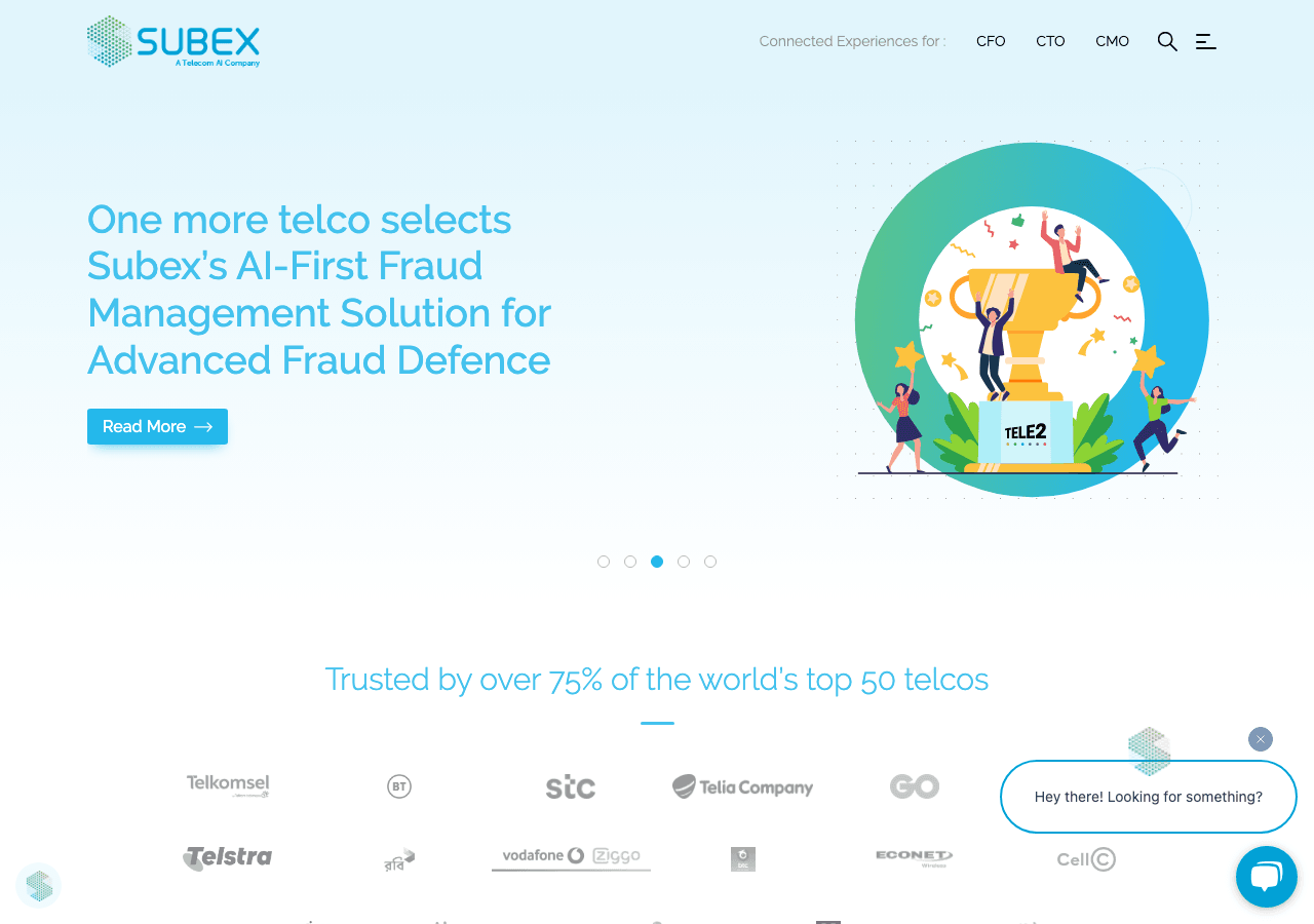 Subex Data Analytics showing Data Analytics - Digital Trust