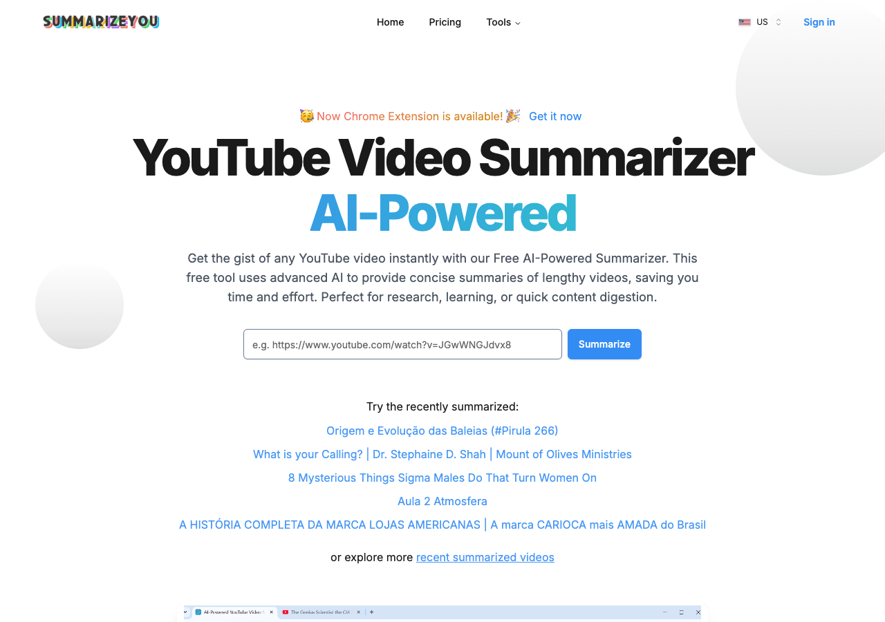 SummarizeYou Productivity & Collaboration showing Productivity & Collaboration - Summarize any text with ease