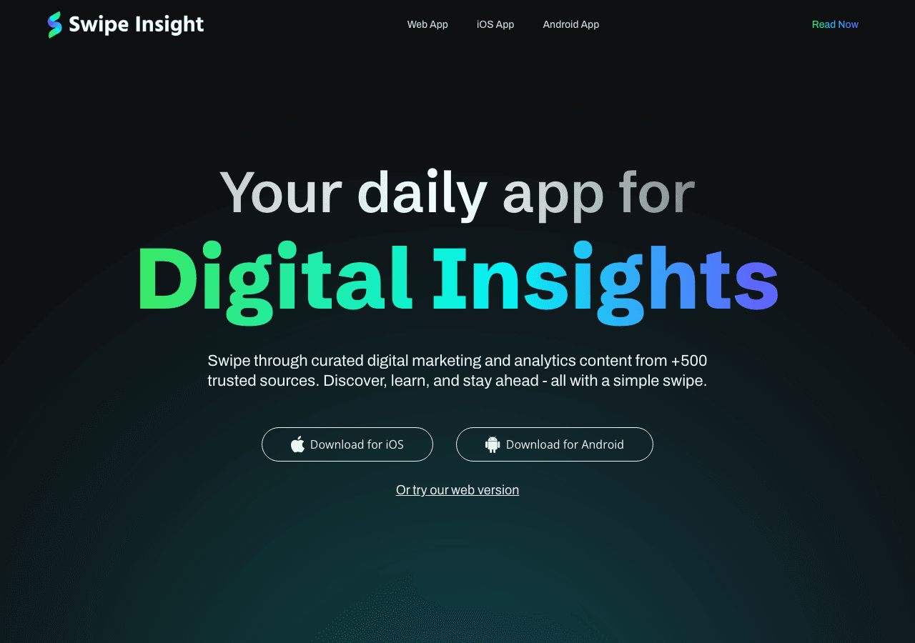Swipe Insight Search & Discovery showing Search & Discovery - Unlock the power of AI-driven text analysis