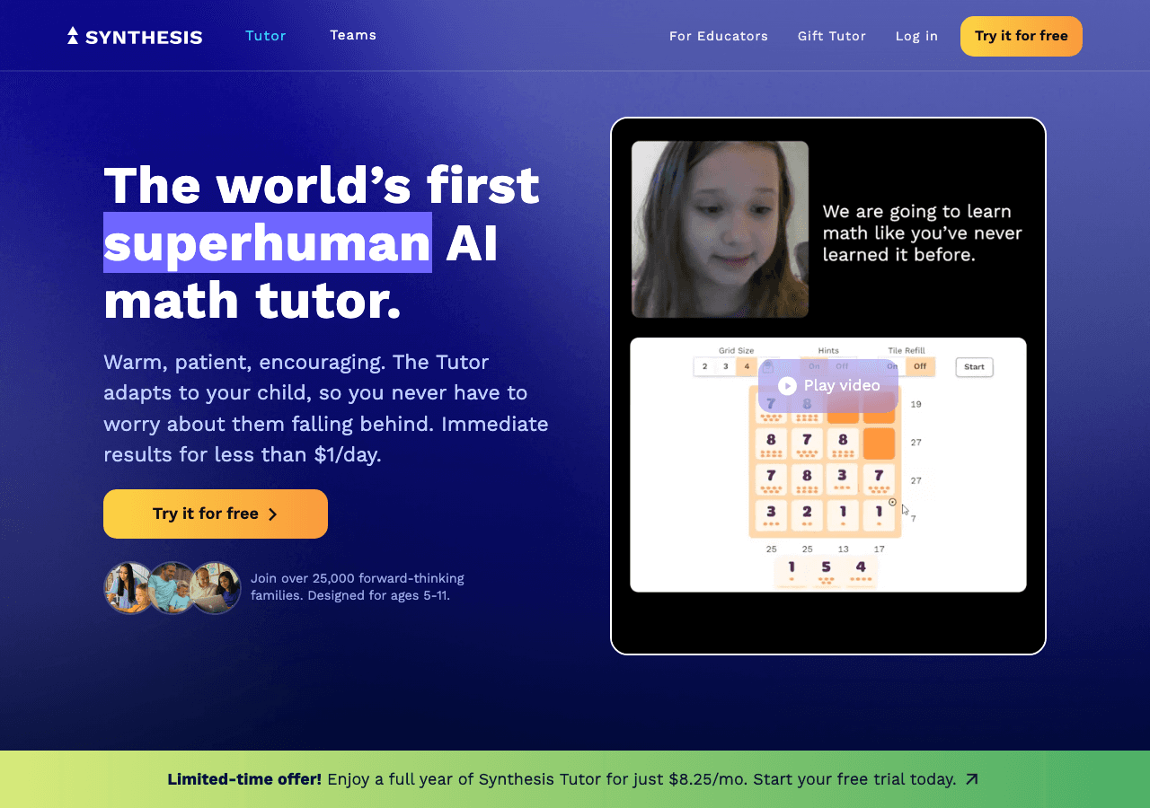 Synthesis Tutor Image Generation showing ai tutoring - Empowering language learning through AI