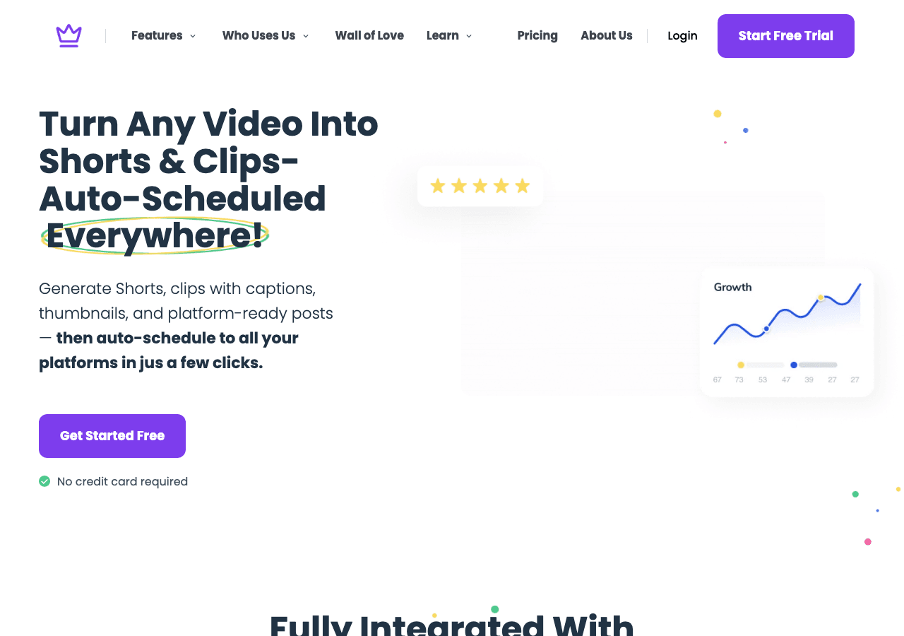Taja AI Conversational AI showing Conversational AI - Turn your videos into content for every platform