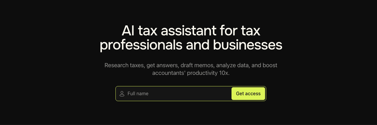 TaxGPT Conversational AI showing Conversational AI - Your AI Tax Co-Pilot for Smarter, Faster Workflows