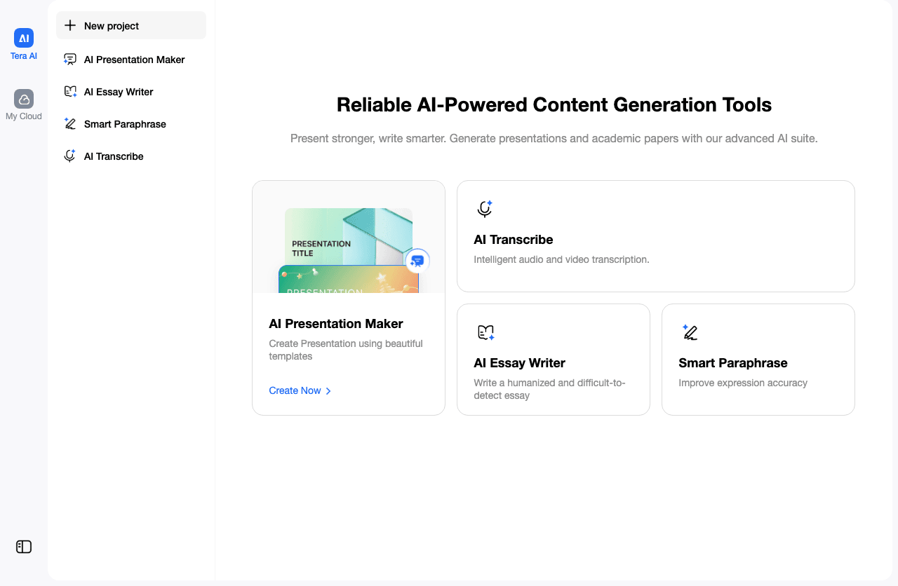 TeraBox Productivity & Collaboration showing Productivity & Collaboration - Your Personal All-in-One AI Assistant for Cloud S
