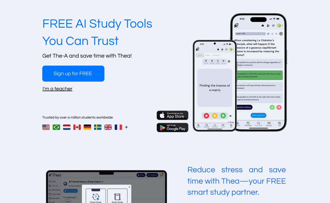 Thea Writing & Translation showing natural language processing - Empowering your writing