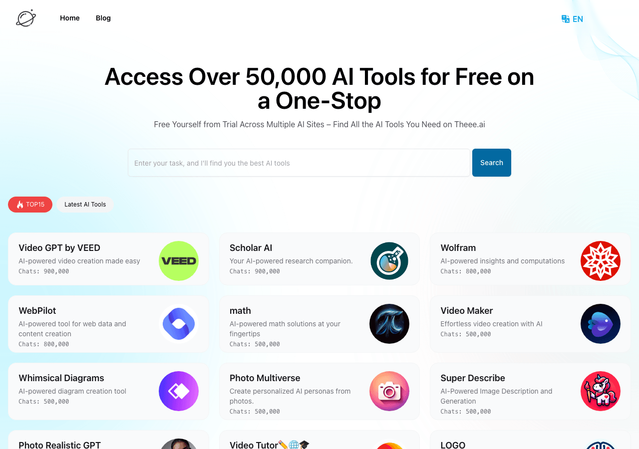 Theee AI Conversational AI showing Conversational AI - Empowering Innovation with AI