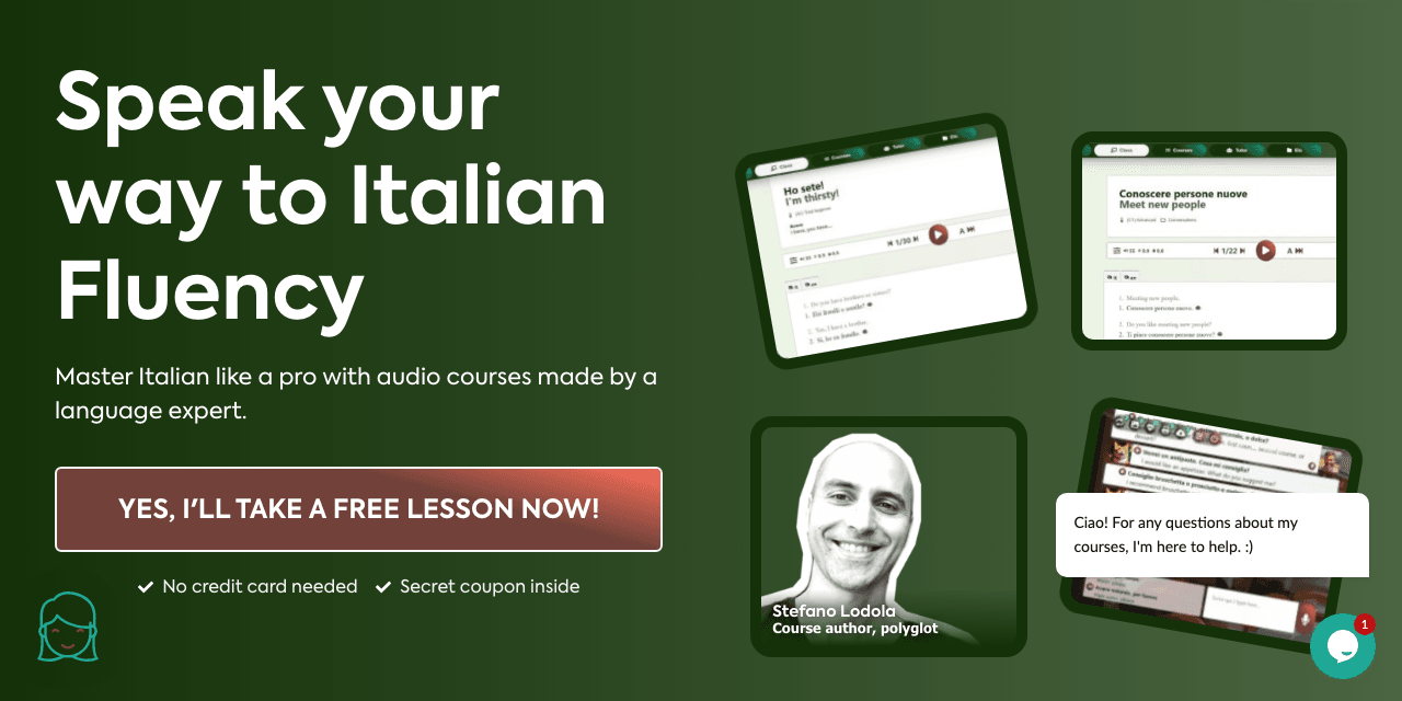 Think in Italian Conversational AI showing Conversational AI - Think in Italian – Speak naturally, understand effortlessly.