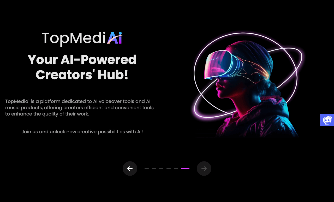 TopMediai Video Generation showing ai video generator - Unlock the Power of Media Intelligence