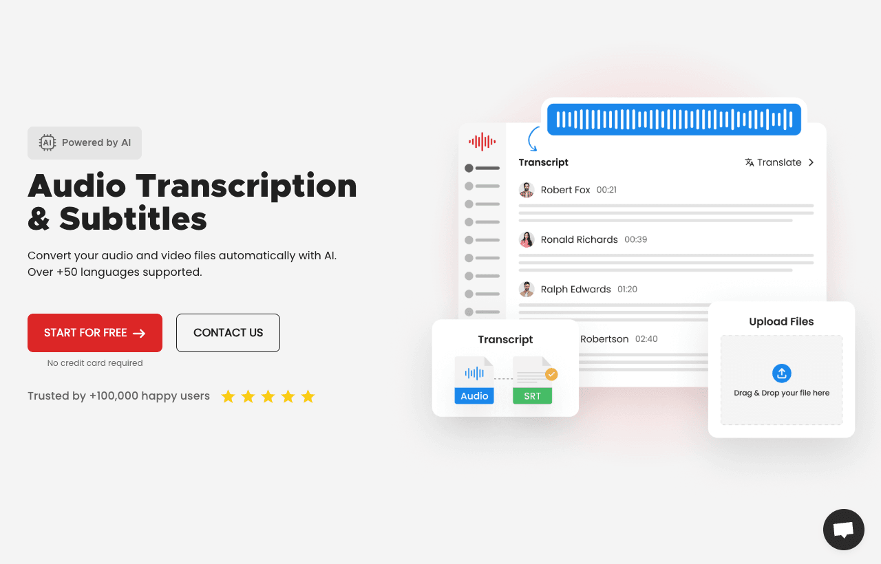 Transcri.io Audio Editing showing Audio Editing - Effortless Transcription Solutions