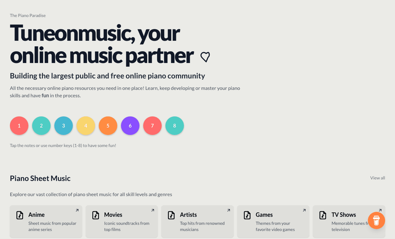 Tuneonmusic Music Generation showing Music Generation - Your AI-powered toolkit for music creation and inspiration