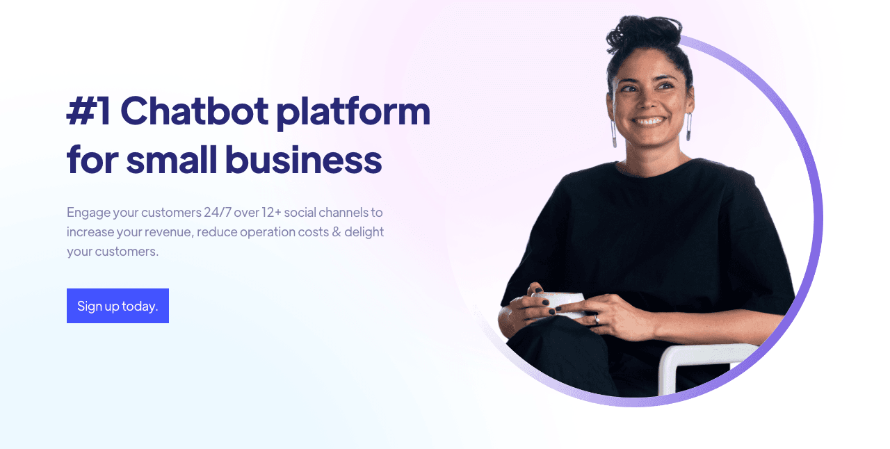 UChat Conversational AI showing Conversational AI - Automate Sales & Support Across 12+ Channels