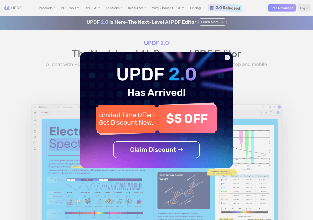 UPDF Productivity & Collaboration showing Productivity & Collaboration - Convert PDFs with ease