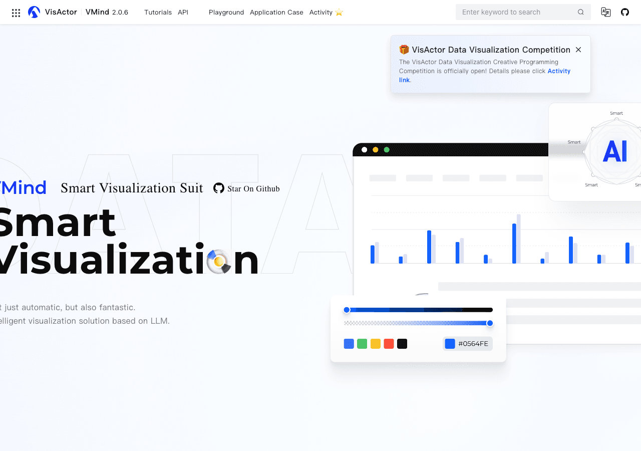 VMind Data Analytics showing Data Analytics - Unleash the power of your mind