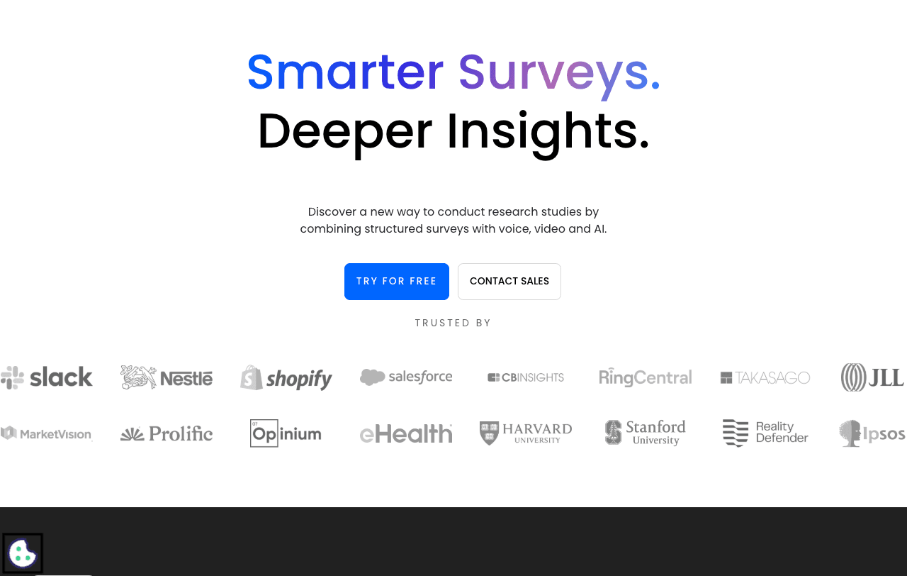 Voiceform Data Analytics showing Data Analytics - Transform Voice, Video, and Text into Actionable Insights