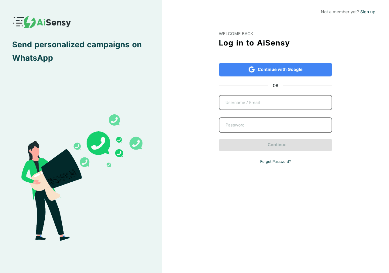 AiSensy Conversational AI showing text analysis - Empowering AI for Everyone