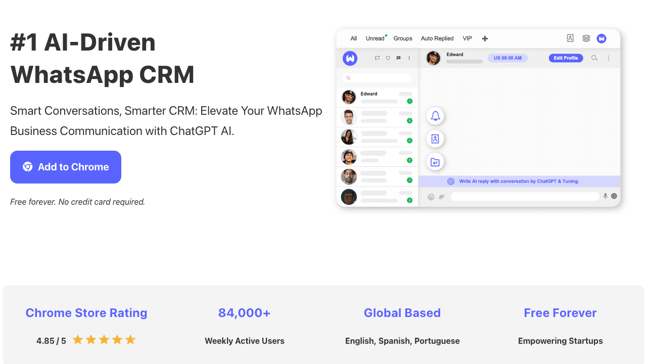 WADeck Conversational AI showing Conversational AI - Work smarter, not harder, using your Own AI Assistant