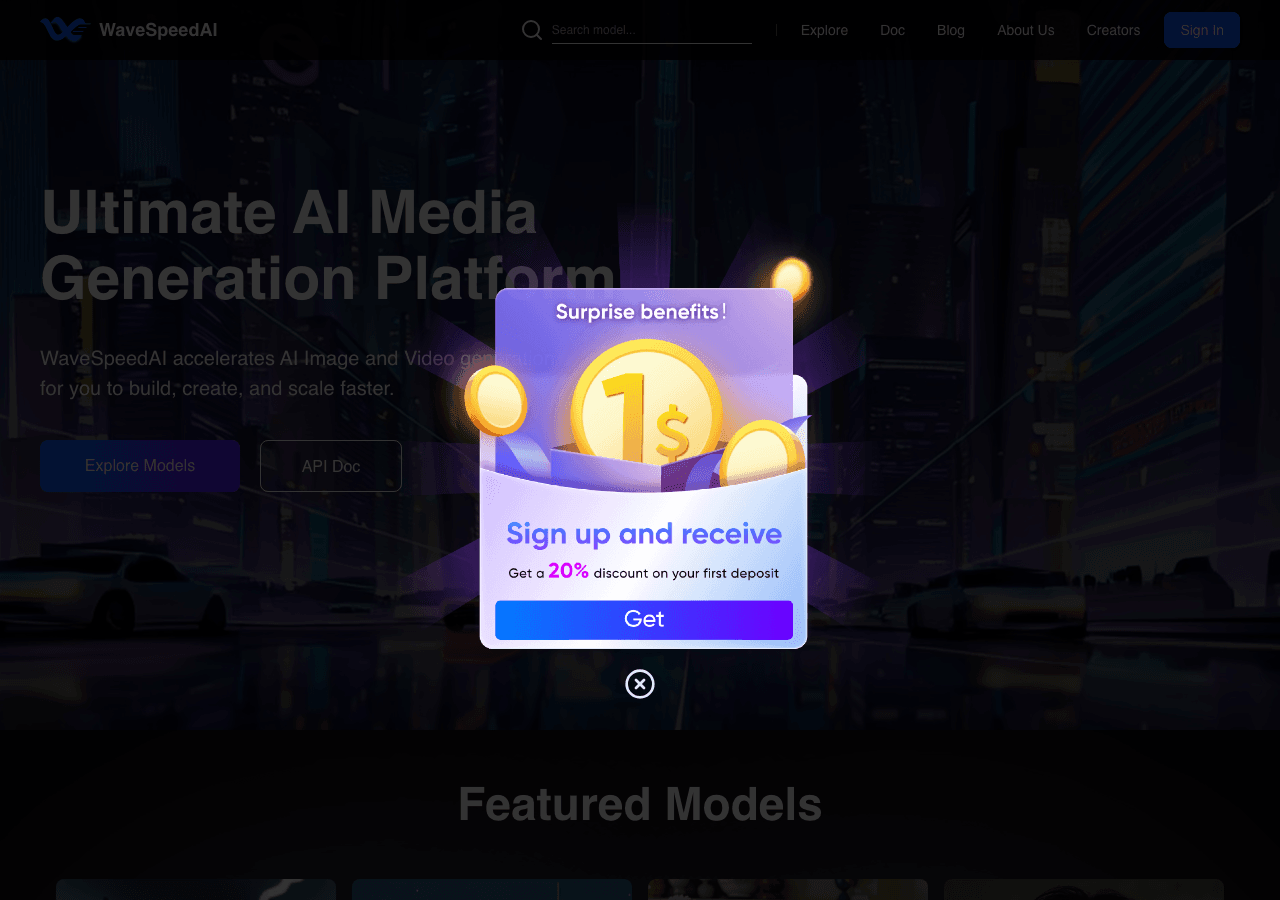 WaveSpeedAI Image Generation showing Image Generation - The Core of Multimodal AI Acceleration