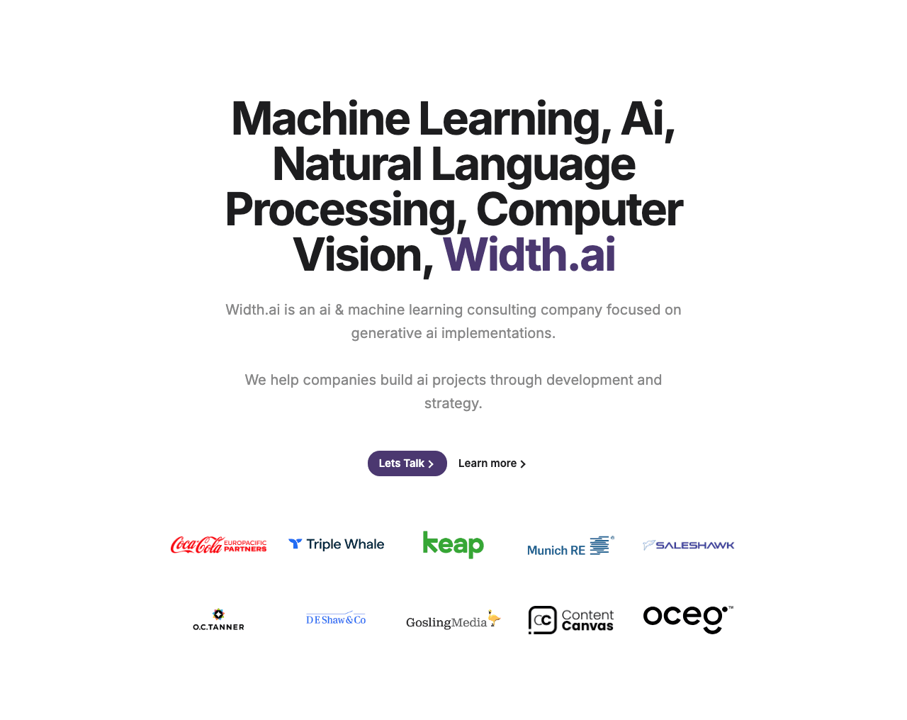 Width.ai Data Analytics showing Data Analytics - Empowering content creators with automated text width adjustment.