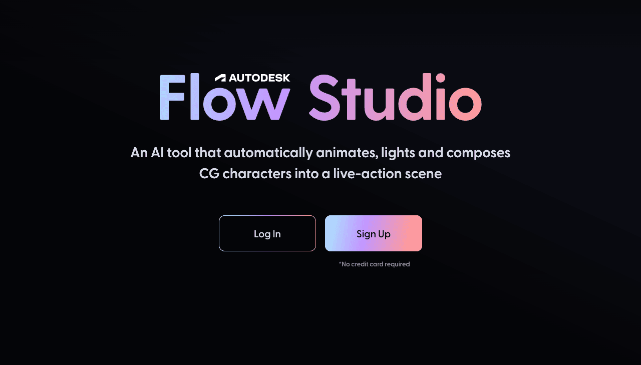 Autodesk Flow Studio Image Generation showing Image Generation - AI-powered VFX and animation for every creator